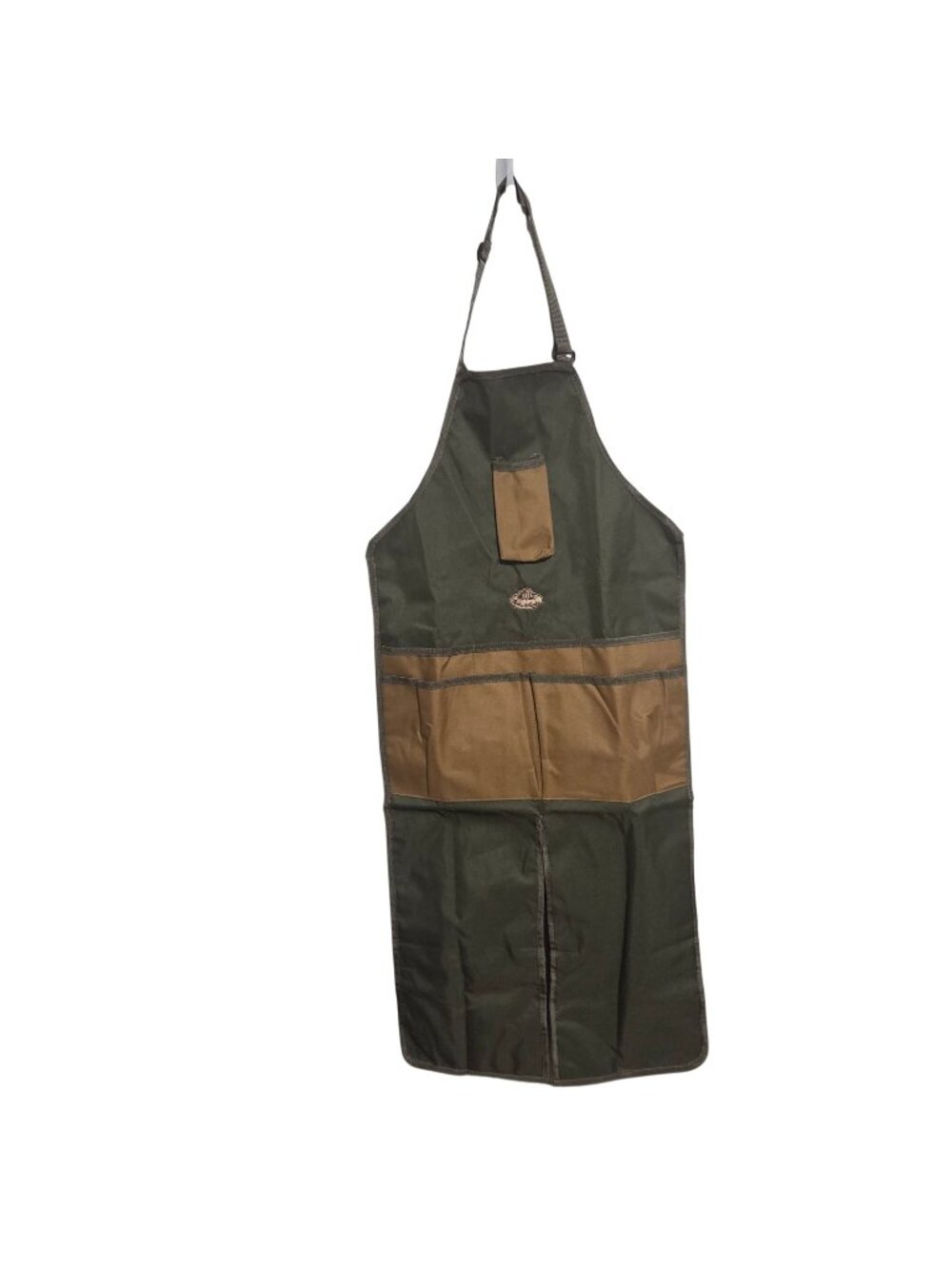 Esscherts Design Garden Apron Canvas Tool Pockets Olive Green Brown Adjustable